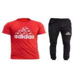 ست تیشرت وشلوار adidas مدل berkan (قرمز)